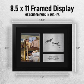 HWC Trading Will Ferrell & John C. Reilly Step Brothers Framed Gifts Printed Signed Autograph Picture for Movie Memorabilia Fans - US Letter Size