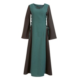 KarnevalsTeufel Medieval Maid Women's Costume Medieval Dress Women's Outfit Green Long (XL)