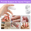 BLMHTWO 30PCS Finger Bandages, Cotton Tubular Finger cots, Elastic Finger
