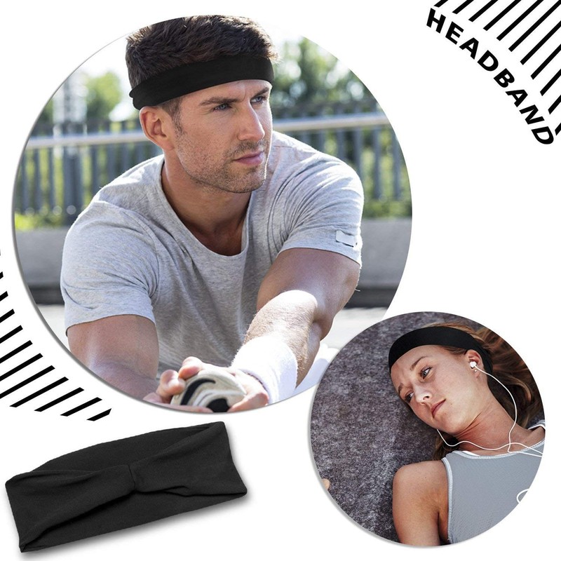 Awaseyy Headband, Stops Sweat, Sweat-Absorbent, Sweat Absorbent, Quick-Drying, for Sports,