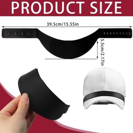 loghohu Hat Brim Bender (4 PCS), Perfect Hat Curving Band with 9 Brim Curve Options Easy Snap-on Universal Steaming Optional Hat Curver Tool for Travel Home Use Baseball Caps Shaper Design