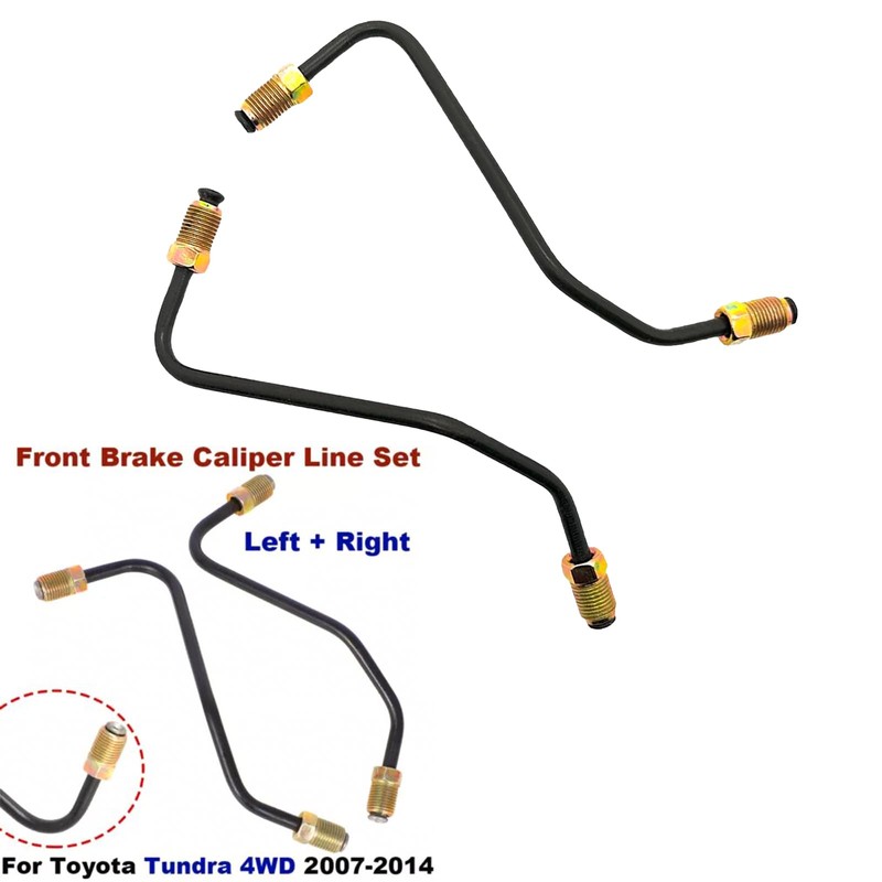 Front Brake Caliper Line, For Toyota Tundra 4WD 2007-2014 Front