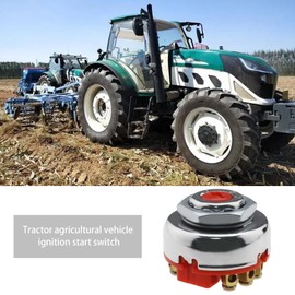 OTOTEC Ignition Switch 8 Pin 0-1-2-3 with 2PCS Keys Compatible with Bosch 0342201010 Compatible with Zetor ZE 55115731 Compatible with Jawa CZ 125 Tractor Lawn Mower