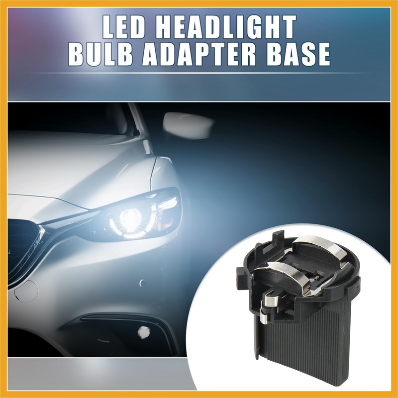 Partuto H7 LED Headlight Bulb Holder Adapter Socket Base Holders