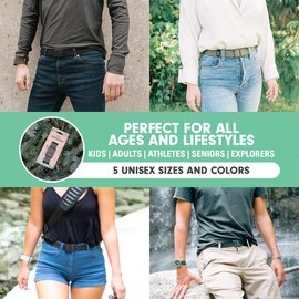 Explorer Belt By Xpand - No-Show Invisible Elastic Belt w/Slim Aluminum Buckle