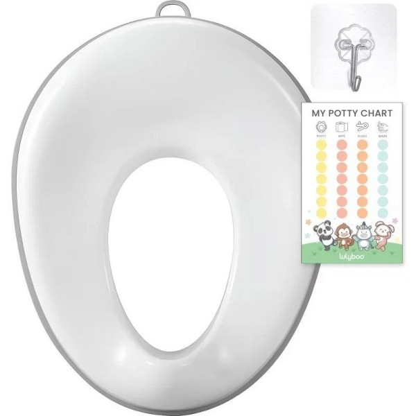 Lulyboo Hangable Potty Seat with Potty Chart - White
