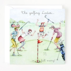 Ladies Golf Card - The Golfing Ladies....in full swing! - Berni Parker