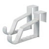 HANGERWORLD 6 White Plastic Over Door Hooks - Extra Strong