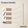 NICOFPHY Stainless Steel Deck Brushes for Scrubbing Heavy Duty, 60"