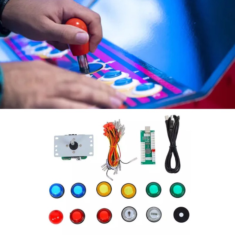 DIY Arcade Joystick Kit Circuit Board Joystick 5P USB PC