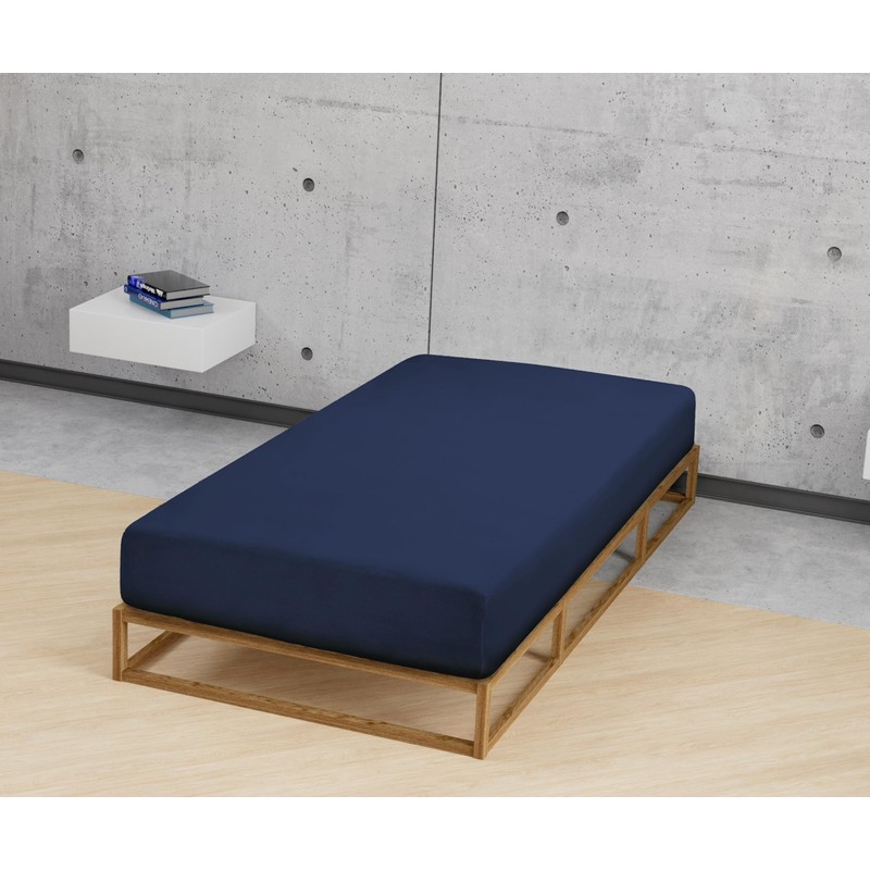 biberna 0077144 Fine Jersey Fitted Sheet (Mattress Height Max. 22