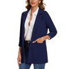 MINTLIMIT Women's Casual 3/4 Ruched Sleeve Lapel Button Slim Work