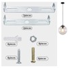 DVECUE 4Pieces Light Fixture Mounting Bracket for Ceiling Pendant Light