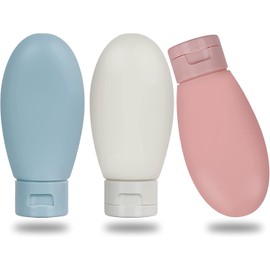 A1 Seyahat Şampuan Şişesi 3 Adet Set, Sızdırmaz Şampuan Şişesi, Çok Amaçlı Seyahat Tipi Doldurulabilir Krem Şampuan Şişe Seti Krem Kutusu