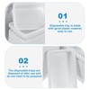 VILLCASE 100pcs Disposable Plastic Trays, Instrument Tray Medical Instrument Rectangular