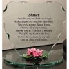 Glass Heart Plaque with Sayings Ornament for Daughter Unique Gift