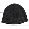 AMNQUERXUS Reflective Beanie High Visibility Warm Winter Loop Knit Hat