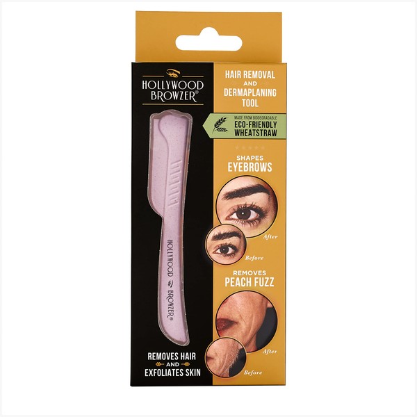 Hollywood Browzer Dermaplaning Tool for Face, Eyebrow Shaping, Removing Unwanted