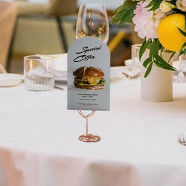 Table Name Tags Holders | 20X Table Food Labels Display Holder | Small Food Labels Holder Tabletop Photo Holders for Wedding, Birthday, Parties Decoration