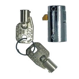 Compx Chicago C4255-19RL Vending T-Handle Cylinder Only, Keyed Different Tubular Key