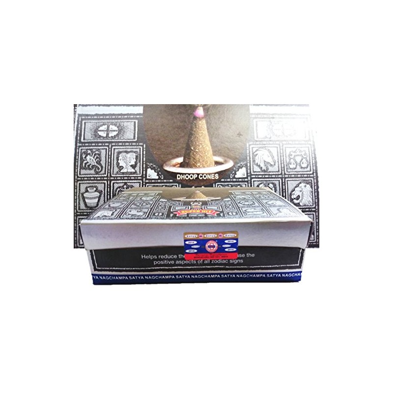 SATYA Super Hit Incense, Cone Type, 1 Case (Box of