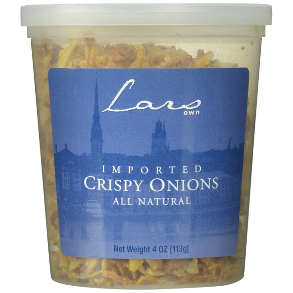 Lars' Own Crispy Onions, 4-Ounce Containers (Pack of 12)
