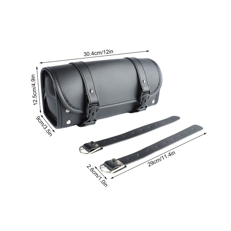 Motorbike Roll Saddlebags 2 Strap Buckle Closure Waterproof 2 Strap
