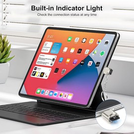 Micro SD Card Reader, USB 3.0 Type-C to Micro SD SDHC SDXC OTG Reader, Type C TF Memory Card Reader, OTG SD Card Reader With USB C to USB Adapter Compatible with Phone Mac Windows Galaxy (Silver)