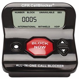 CPR V202 Call Blocker - Pre-Programmed with 200 Known Nuisance Callers - Block All Robocalls, Political Calls, Scam Calls, and Unwanted Calls at The Touch of a Button.