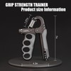 Takzop Grip Strength Trainer, Adjustable Forearm Resistance from 11 lbs