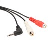 DIN 5Pin Male to 2 RCA Female and 3.5mm Cable