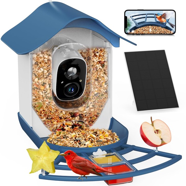 PeckCam® Smart Bird Feeder with Camera 2K HD Auto Detect