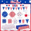 4th of July Party Supplies Set, Patriotic Theme Kit for