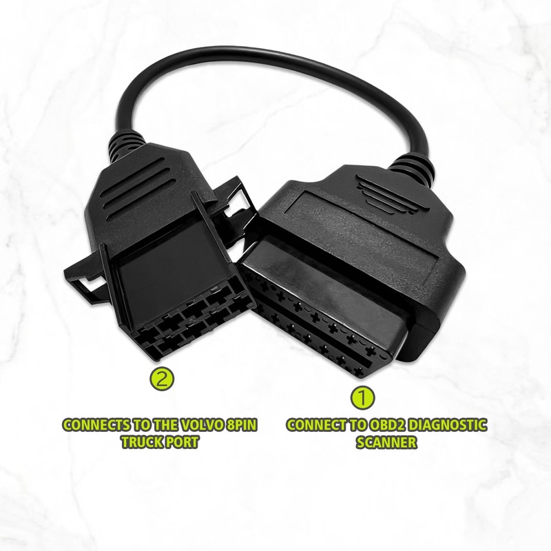 VZG OBD Adapter for Volvo 8 Pin OBD1 to 16