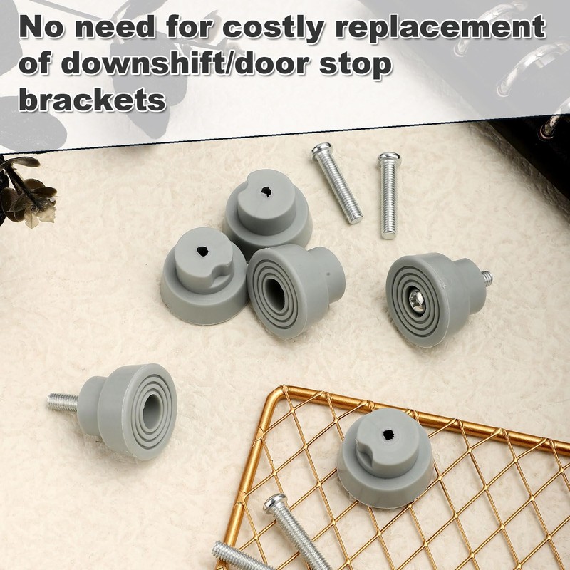 6pcs Door Stopper Replacement Rubber Tips, Door Stop Bumper Tips