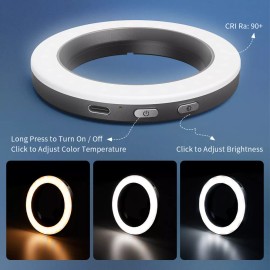 SmallRig Vibe P30 67mm Ring LED Video Light, on Camera Lens Light 4873
