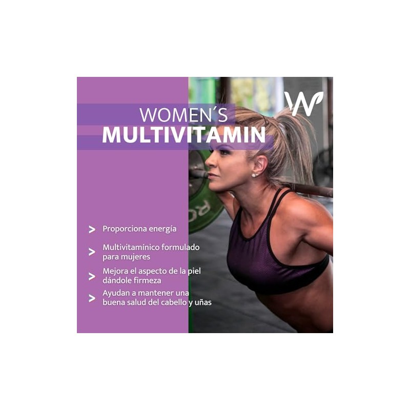 Women Multivitamin Vitaminas Mujer Performance Energia Vitalidad Piel Saludable 180