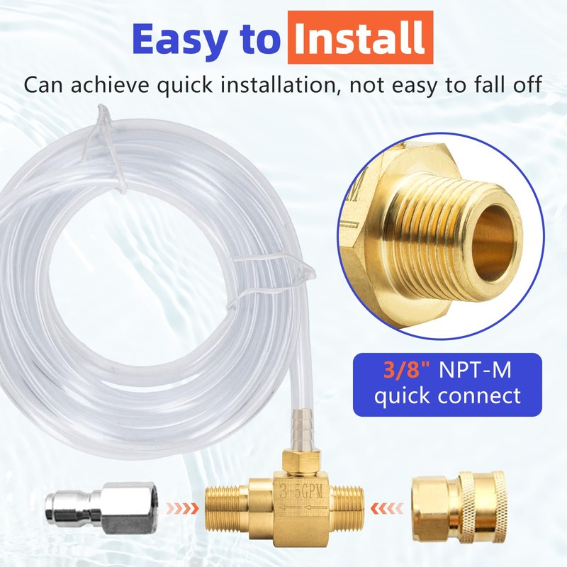 100775 Chemical Injector 3-5 Gpm for General Pump, Pressure Washer