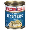 Bumble Bee Premium Select Whole Canned Oysters, 8 oz Can