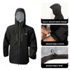 8 Fans Men's Hooded Jacket - 20000mm Waterproof Coats for
