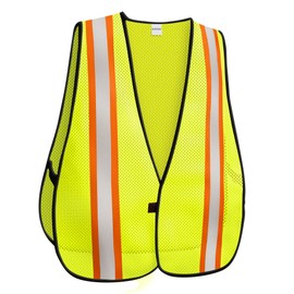 KAYGO Kids High Visibility Safety Vest with Reflective Stripes, Breathable Mesh Fabric, Ideal for Outdoor Activities, School Trips, and More, Available in Yellow, Orange, Blue, Pink