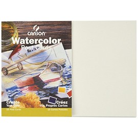 Canson Artist Series Montval Watercolor Postcards, 5x7 inches, 15 Cards (140lb/300g) - Artist Paper for Adults and Students