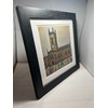 Greetingles Lowry-Style 12"/31cm Square Framed Print. Beautiful Black Ash Frame