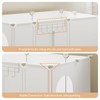 HOOBRO Cat Litter Box Enclosure with Large Oxford Mat, Extra