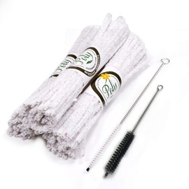 Polykarmatic Pipe Cleaners Set with 132 Hard Bristle Pipe Cleaners, 2 Nylon Bristle Brush, Tamper Tool