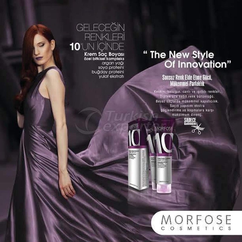Morfose 10 Professional Hair Colour Cream 100 ml, No. 5.3