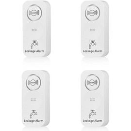 Water Leak Detector, 4 Pack TOWODE 90dB Water Detector and Water Level Sensor Alarms Use for Your Bathroom, Laundry Room, Kitchen
