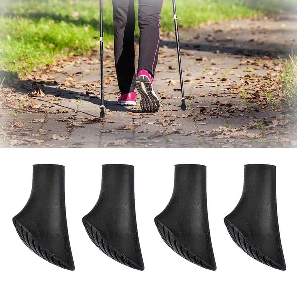 Pack of 4 Nordic Walking Poles, Rubber Steps, Walking Poles,