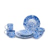 Enamelware Starter Set, 16 piece, Blue/White Splatter
