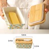 Howise Butter Dish with Lid, Large Butter Dish for Countertop,